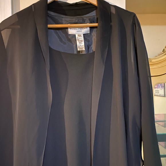 Evan-Picone black evening maxi dress - Picture 7 of 7